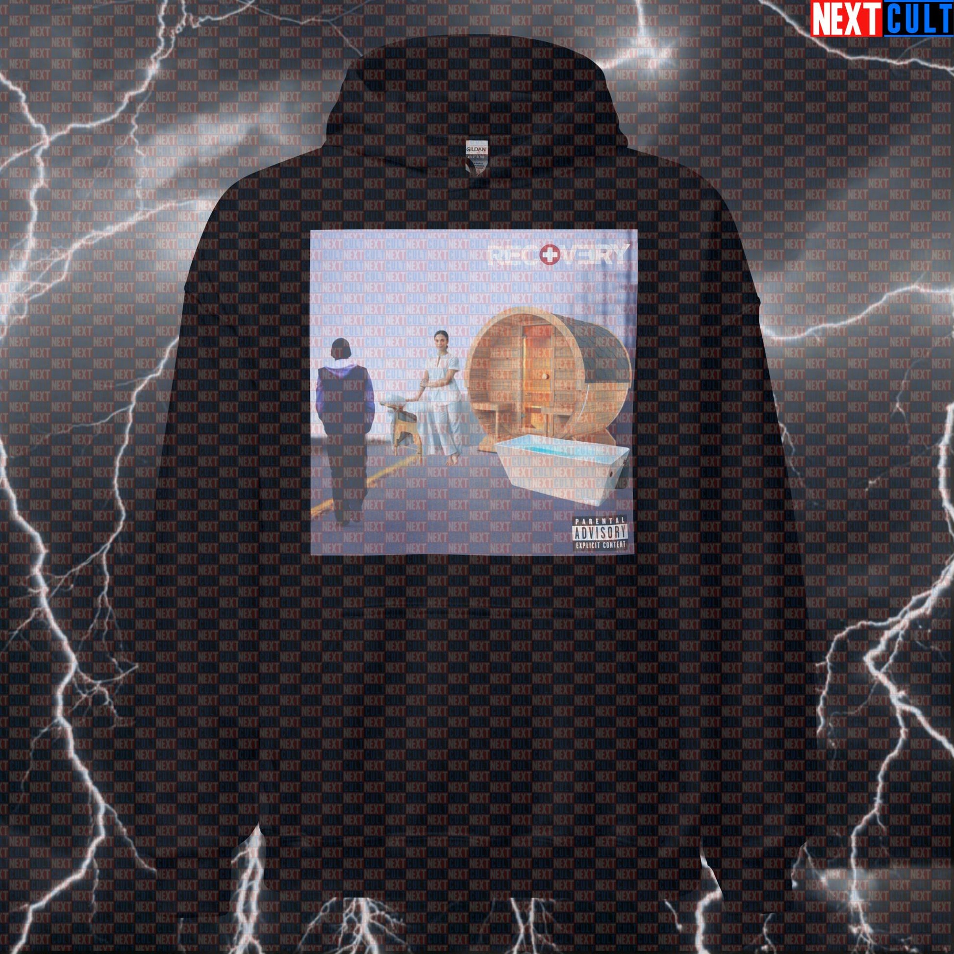 Rap God Recovery Funny Gym Hoodie | Hip Hop Workout & Lifting Pullover Hoodies Bodybuilding Eminem Fitness Gym Hip Hop Pump Cover Workout Next Cult Brand