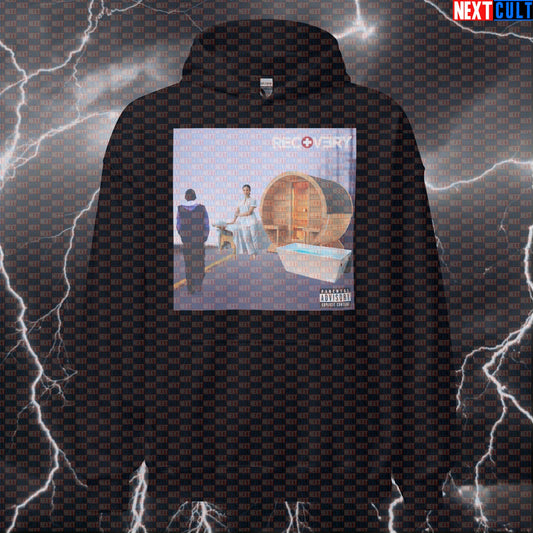 Rap God Recovery Funny Gym Hoodie | Hip Hop Workout & Lifting Pullover Hoodies Bodybuilding Eminem Fitness Gym Hip Hop Pump Cover Workout Next Cult Brand