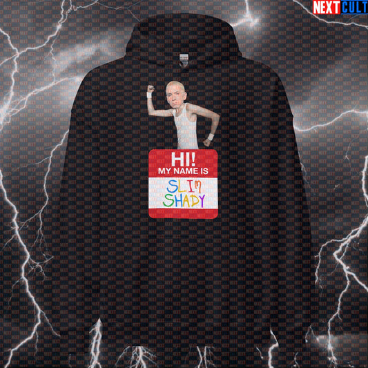 Slim Shady Gymbro Funny Workout Hoodie | Skinny Lifter Bodybuilding Parody Pullover Hoodies Bodybuilding Eminem Fitness Gym Hip Hop Pump Cover Workout Next Cult Brand