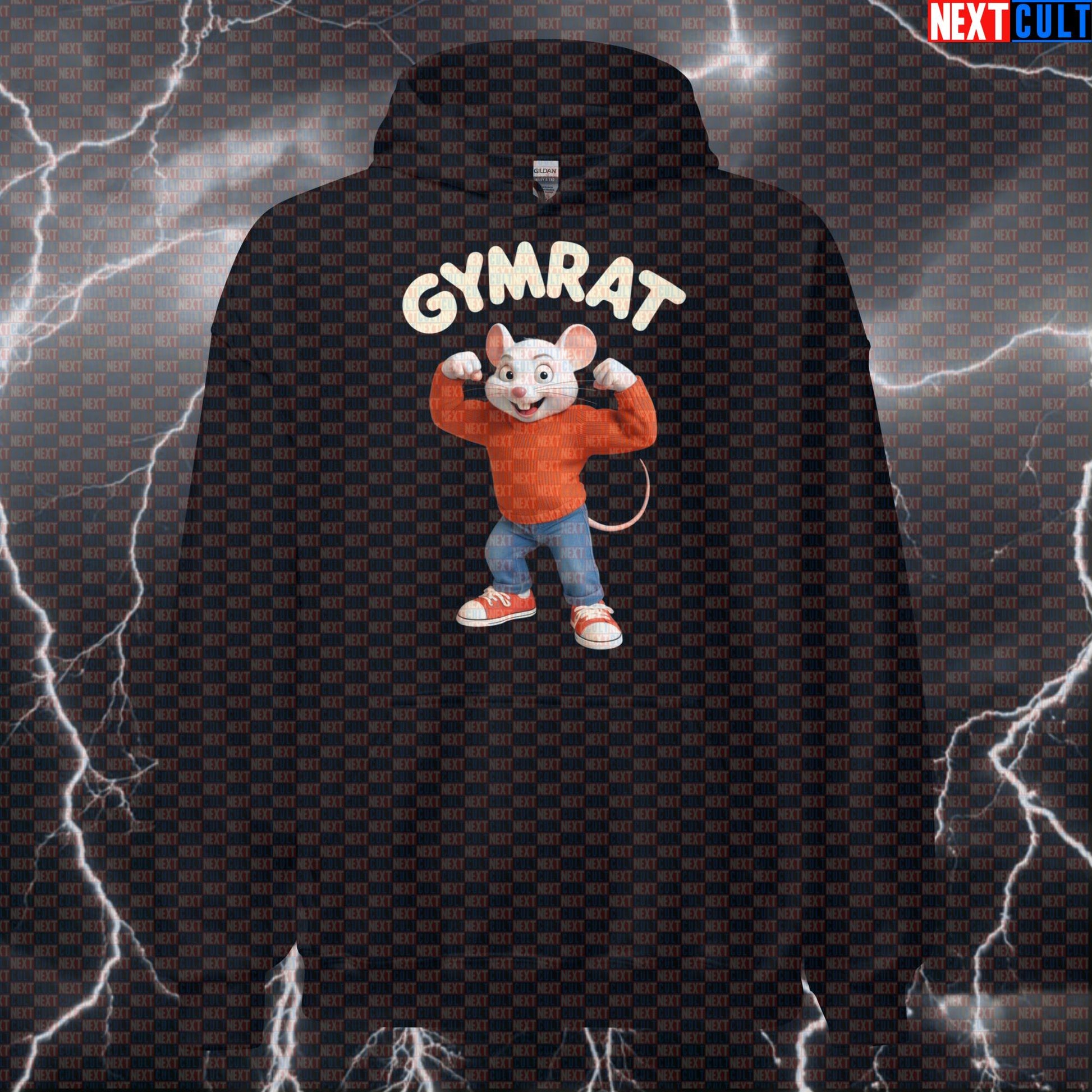 Gym Rat Stuart Little Hoodie | Funny Gym Rat Meme Workout Hoodie | Swole Stuart Little Pullover Bodybuilding Films Fitness Gym Gymrat Pump Cover Workout Next Cult Brand