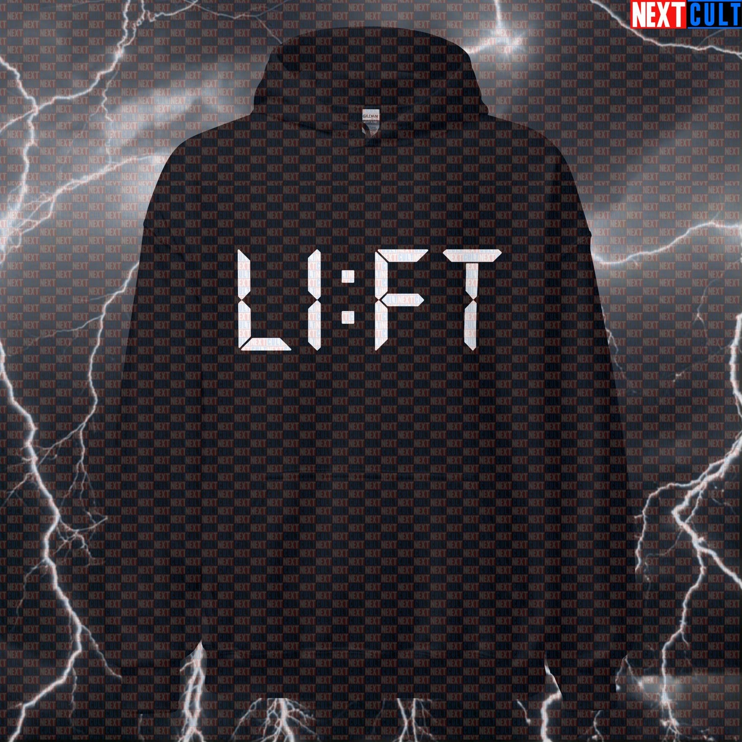 Lift O'Clock Gym Hoodie | Funny Workout Hoodie For Bodybuilding Gains | Gym Time Meme Pullover Bodybuilding Fitness Gym Powerlifting Pump Cover Workout Next Cult Brand