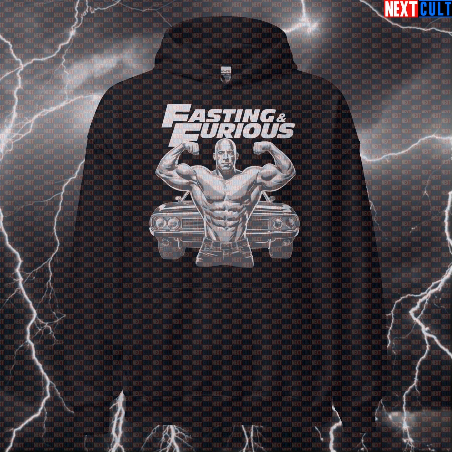 Fasting & Furious Hoodie | Funny Vin Diesel Workout Hoodie For Intermittent Fasting Bodybuilding Fast Food Films Fitness Gym Pump Cover Workout Next Cult Brand