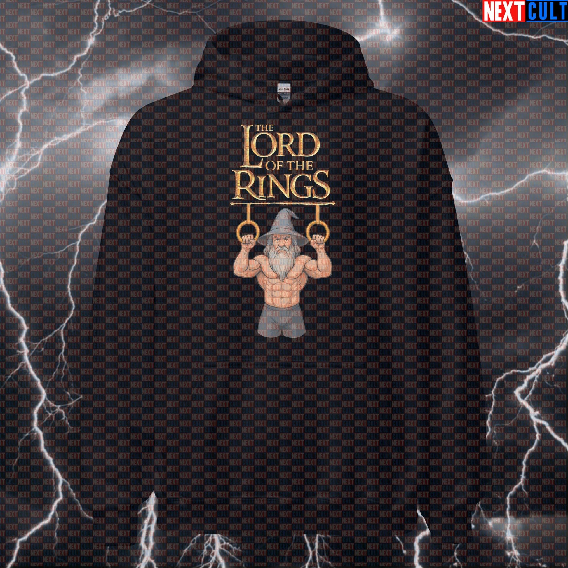 Gandalf Gymbro Lord of the Rings Calisthenics Hoodie | Funny Workout Hooded Sweatshirt Books Calisthenics Films Fitness Gym Lord of the Rings Pump Cover Workout Next Cult Brand