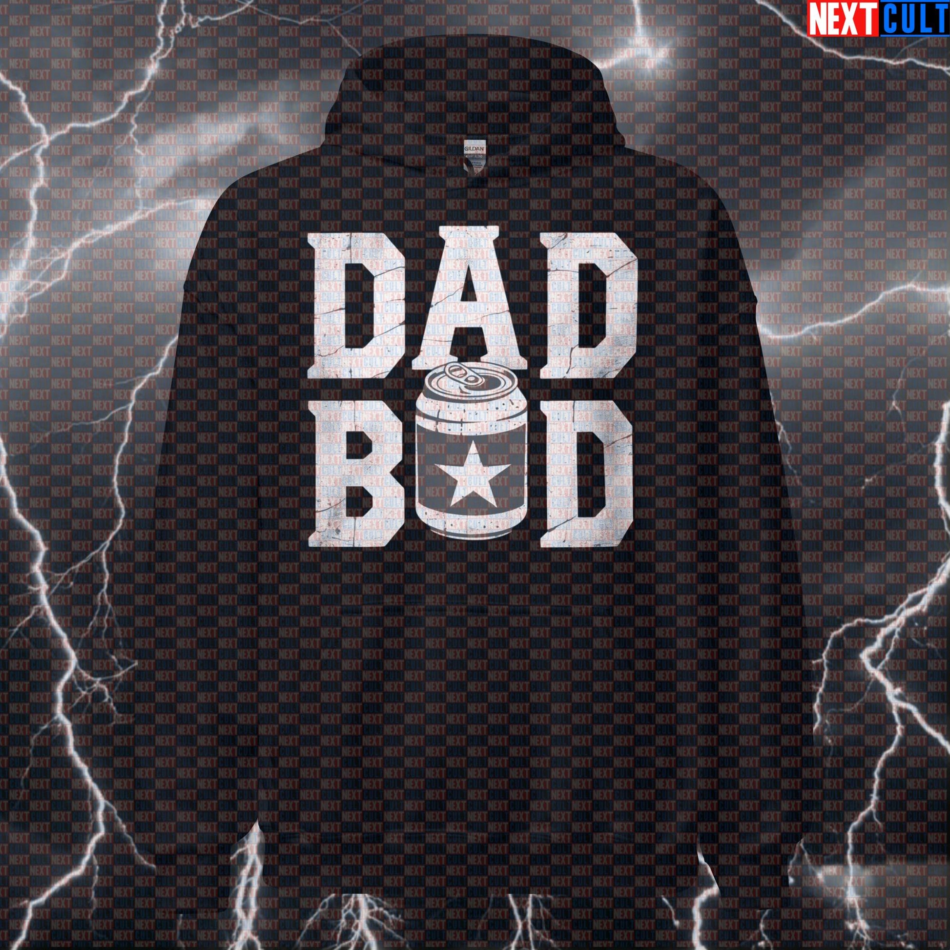 Dad Bod Squad Funny Gym Hoodie - Father's Day Beer & Gains Meme Hooded Sweatshirt Pullover Hoodies Beer Father's Day Fitness Gym Pump Cover Workout Next Cult Brand