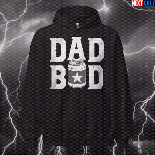 Dad Bod Squad Funny Gym Hoodie - Father's Day Beer & Gains Meme Hooded Sweatshirt Pullover Hoodies Beer Father's Day Fitness Gym Pump Cover Workout Next Cult Brand