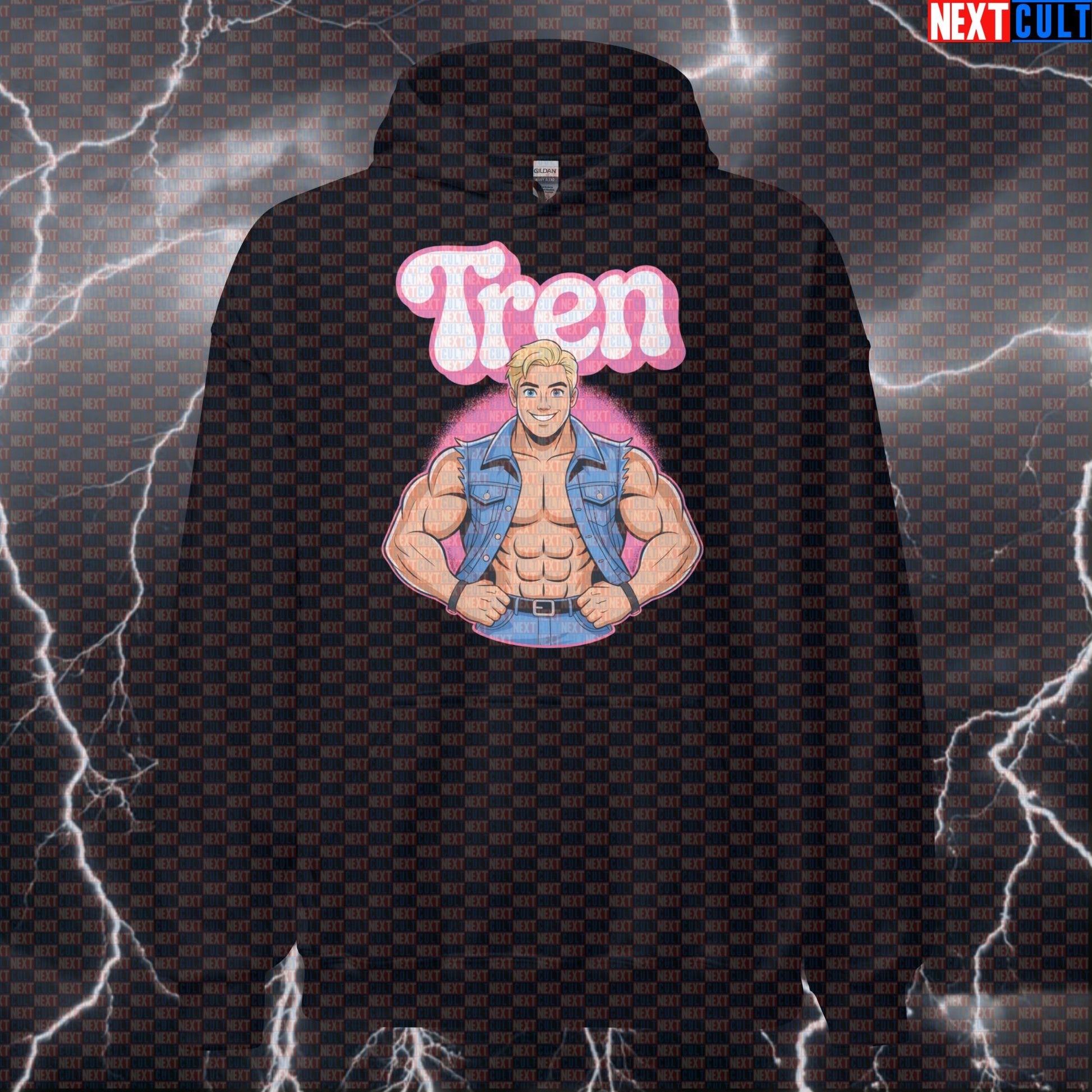 Trenergy Funny Gym Hoodie - Ken Bodybuilding Meme Hooded Sweatshirt Pullover Bodybuilding Films Fitness Gym Ken Pump Cover Steroids Workout Next Cult Brand