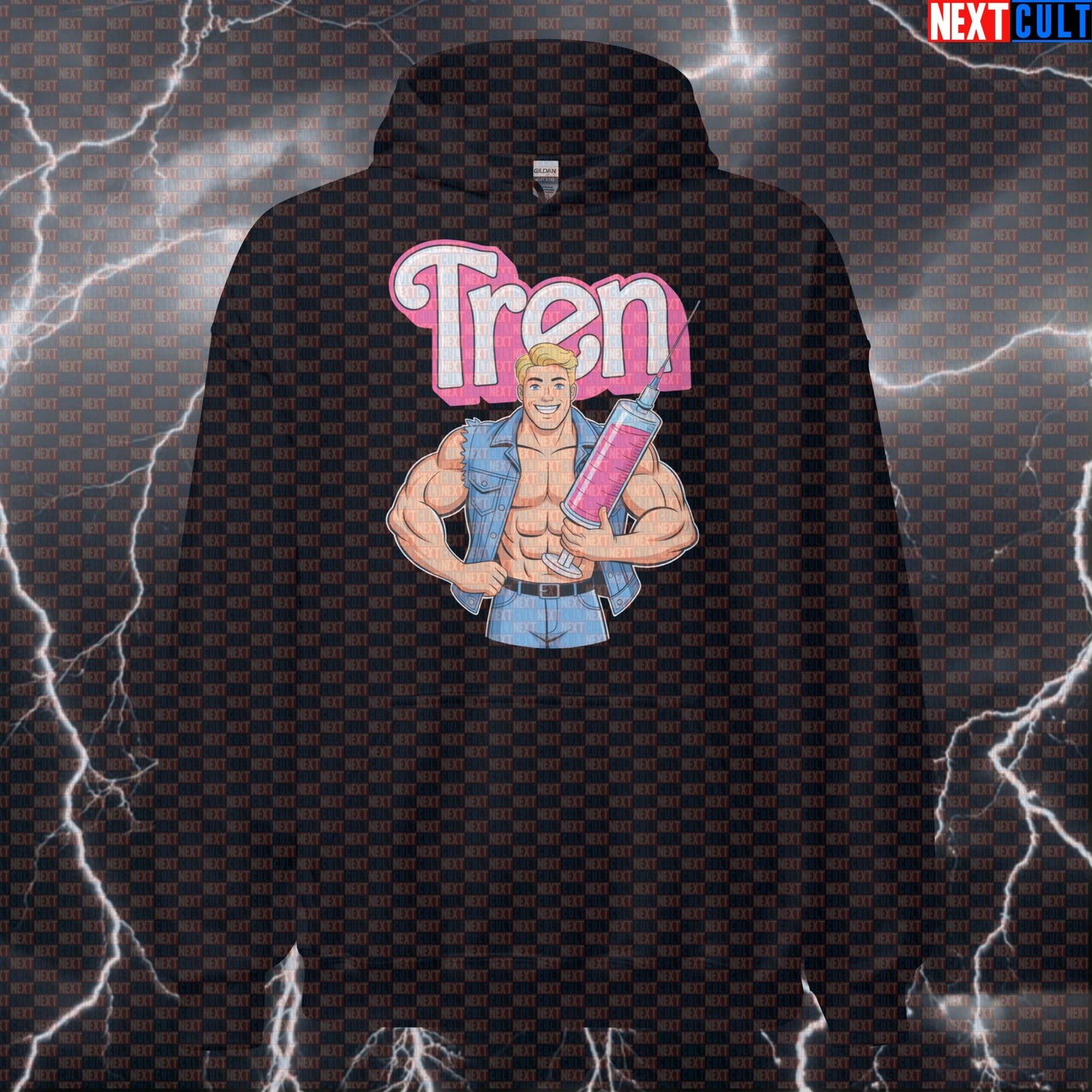 Swole Ken Tren Gym Meme Hoodie | Funny Not Natty Ken Workout Hoodie Pump Cover Bodybuilding Films Fitness Gym Ken Pump Cover Steroids Workout Next Cult Brand