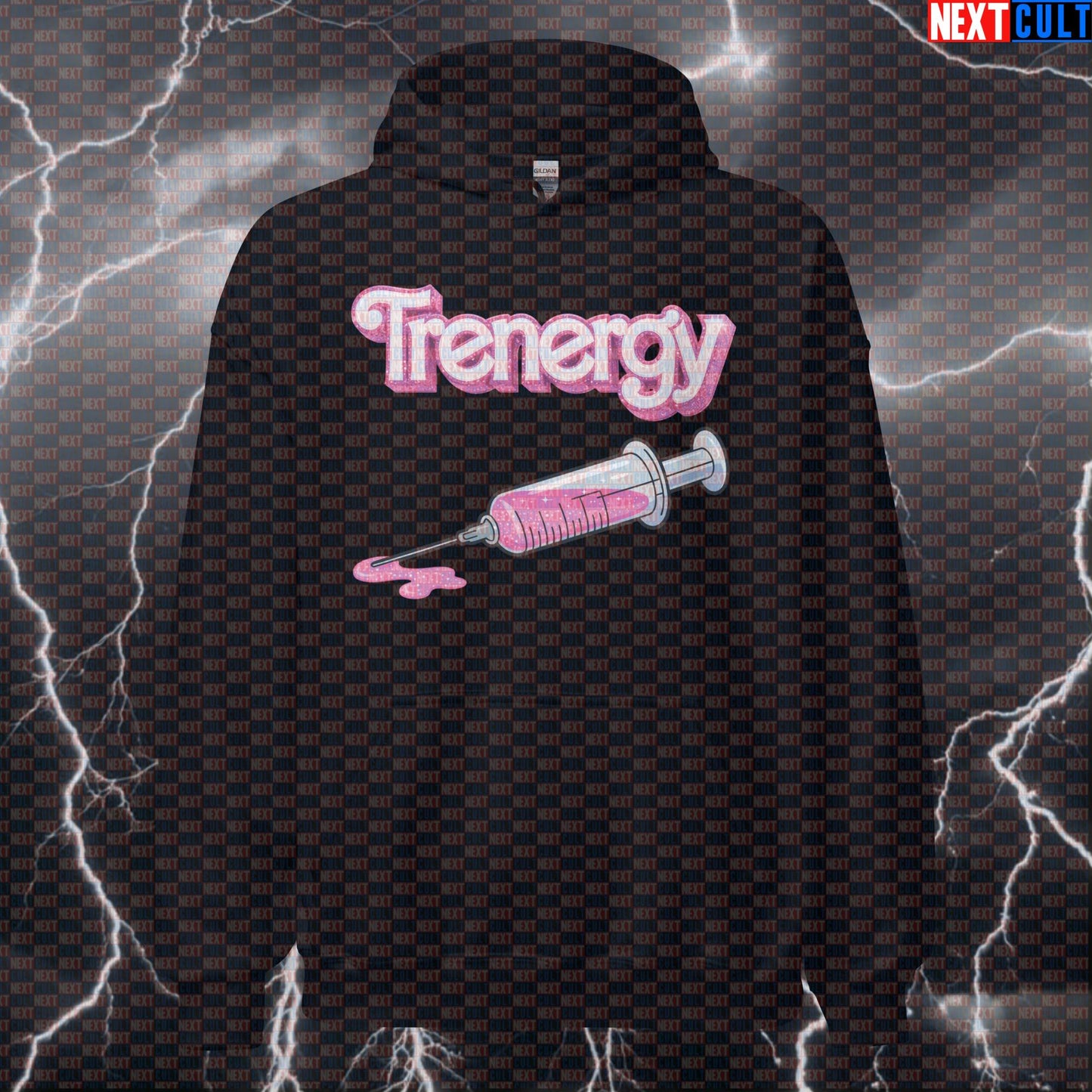 Tren Ken Funny Gym Hoodie | Can You Feel The Trenergy? Workout Hoodie Bodybuilding Films Fitness Gym Ken Pump Cover Steroids Workout Next Cult Brand