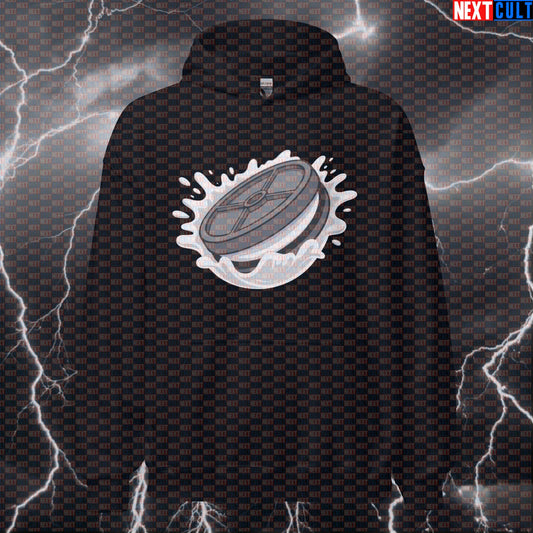 Cookie Weight Plate Funny Gym Hoodie - OREO Cookie Meme Hooded Sweatshirt Pullover Bodybuilding Bulking Fast Food Fitness Gym Powerlifting Pump Cover Workout Next Cult Brand