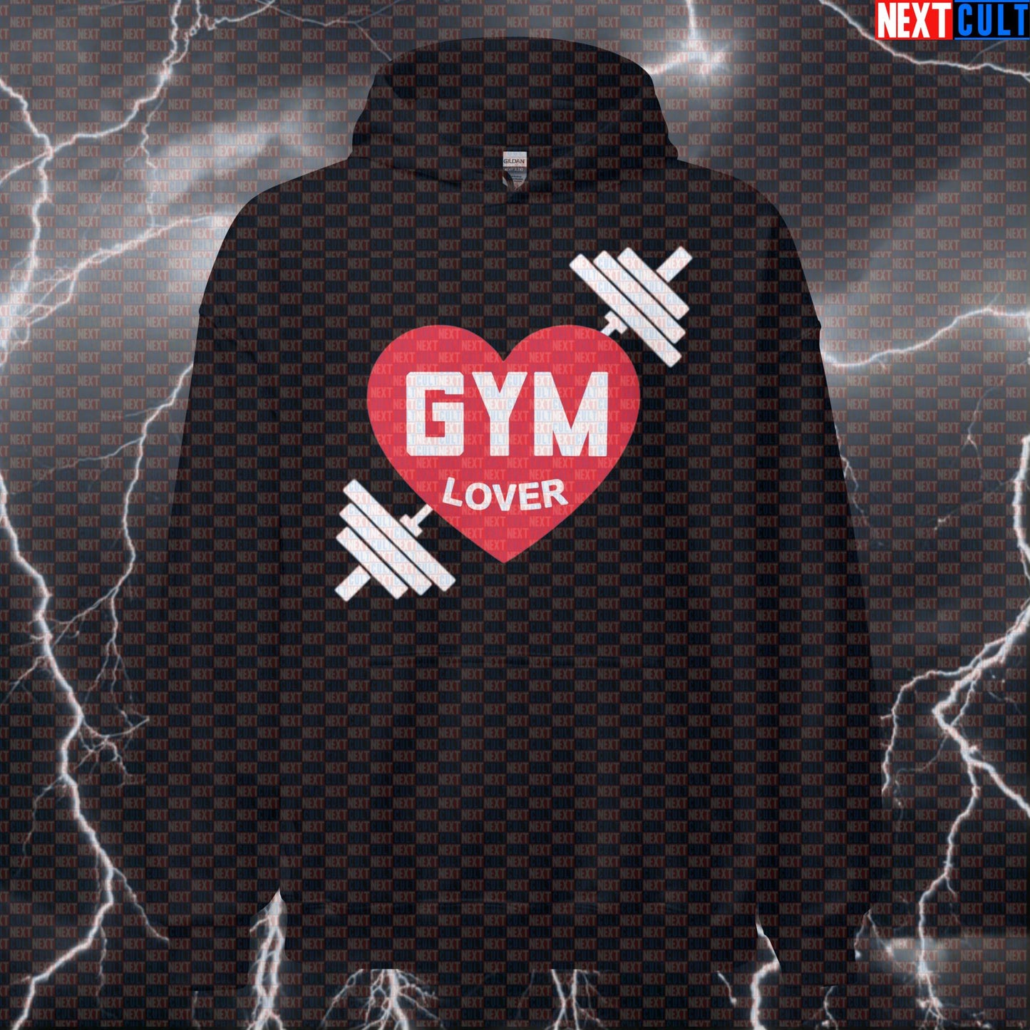 Funny Gym Lover Valentine's Hoodie - Gym Lover Pump Cover Hooded Sweatshirt for Fitness Fans Bodybuilding Fitness Gym Powerlifting Pump Cover Valentine's Day Workout Next Cult Brand