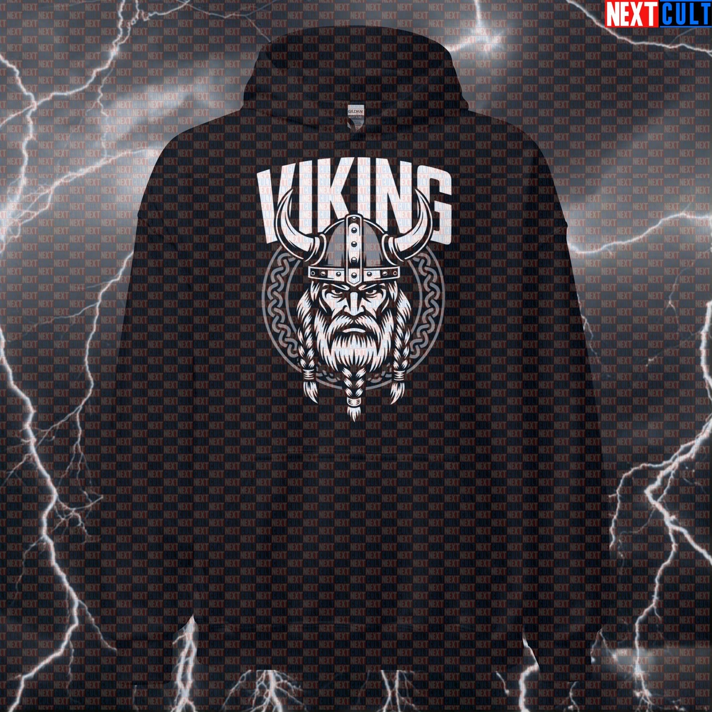 Funny Viking Gym Hoodie - Norse Lifters Pump Cover Hooded Sweatshirt Jumper for Workouts & Gains Hoodies Fitness Gym Pump Cover Vikings Workout Next Cult Brand