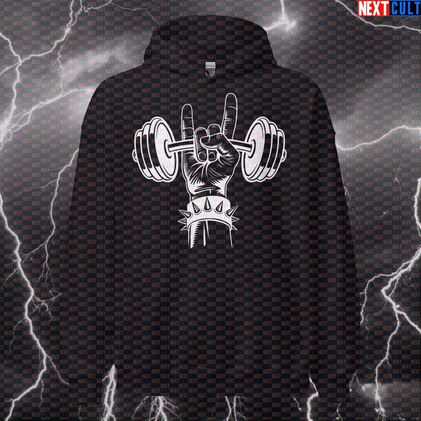 Heavy Metal Gym Hoodie - Funny Rock Music Hooded Sweatshirt Pullover Pump Cover For Lifters Hoodies Next Cult Brand