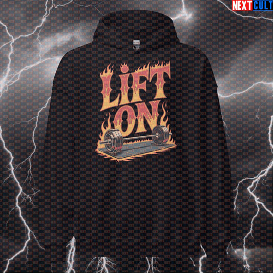 Funny Gym Hoodie With Rock Star Lift Jokes – Hooded Sweatshirt Pullover Pump Cover Workout Top Hoodies Aerosmith Bodybuilding Fitness Gym Powerlifting Pump Cover Rock Music Workout Next Cult Brand