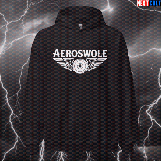 Aeroswole Funny Gym Hoodie - Rock Music Bodybuilding Meme Hooded Sweatshirt Pullover Pump Cover for Lifters Hoodies Aerosmith Bodybuilding Fitness Gym Pump Cover Rock Music Workout Next Cult Brand