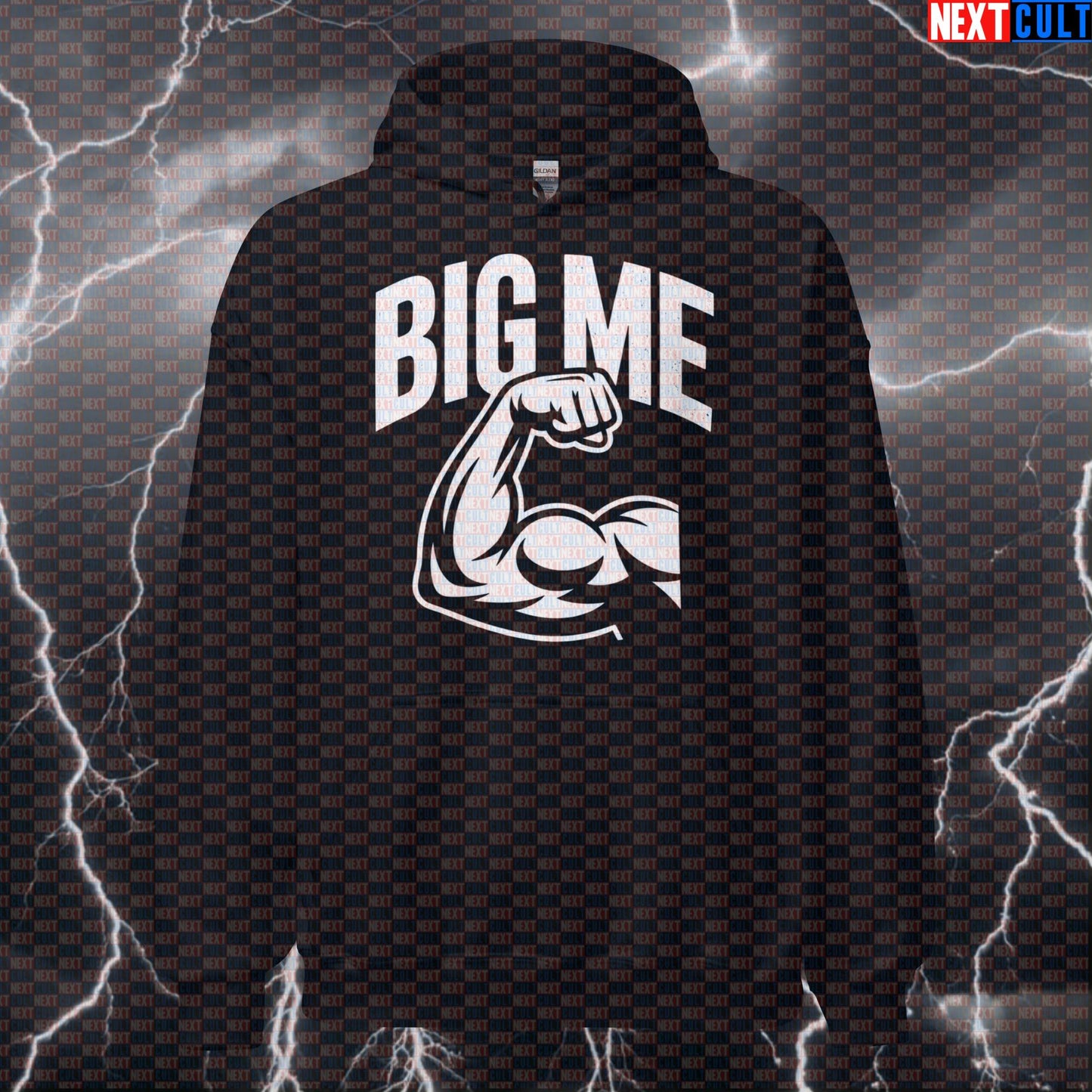Big Me Foo Fighters Funny Gym Hoodie - Foo Fighters Big Gains Hooded Sweatshirt Pump Cover Hoodies Bodybuilding Fitness Foo Fighters Gym Pump Cover Rock Music Workout Next Cult Brand