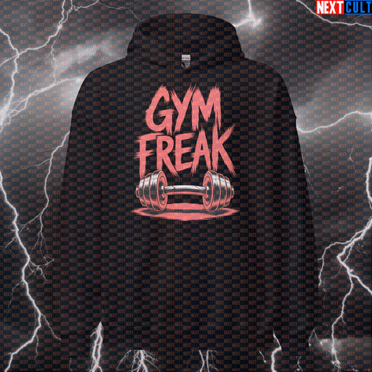 Funny Gym Freak Hoodie - Korn Metal Workout Hooded Sweatshirt Pullover For Gym Bros Hoodies Bodybuilding Fitness Gym Korn Powerlifting Pump Cover Rock Music Workout Next Cult Brand