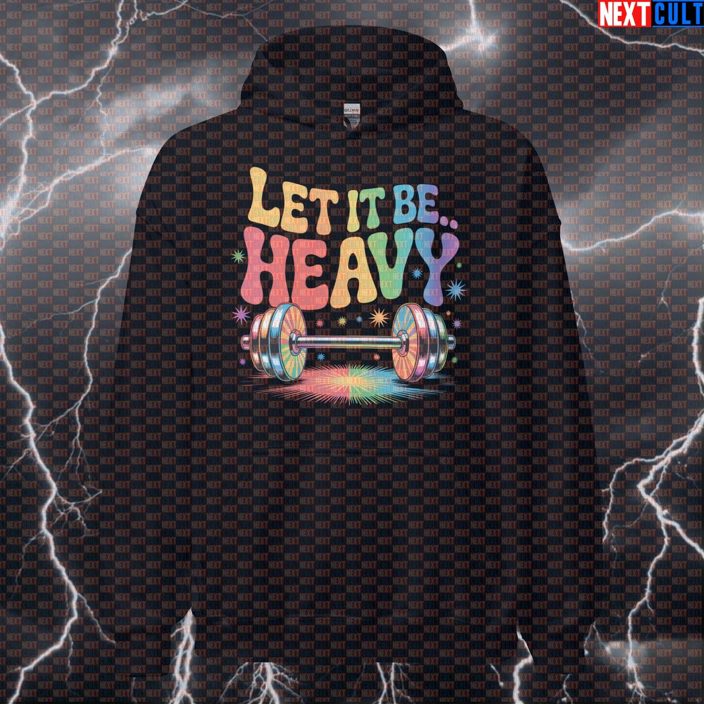 Let It Be Heavy Funny Gym Hoodie - Beatles Music Parody Hooded Sweatshirt Pullover Pump Cover Hoodies Next Cult Brand