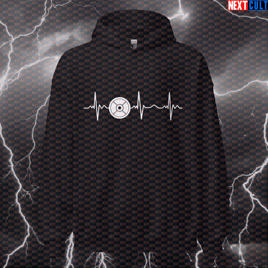 Weight Plate Heartbeat Funny Gym Hoodie Hooded Sweatshirt Pullover Pump Cover for Lifters Hoodies Bodybuilding Fitness Gym Powerlifting Pump Cover Workout Next Cult Brand