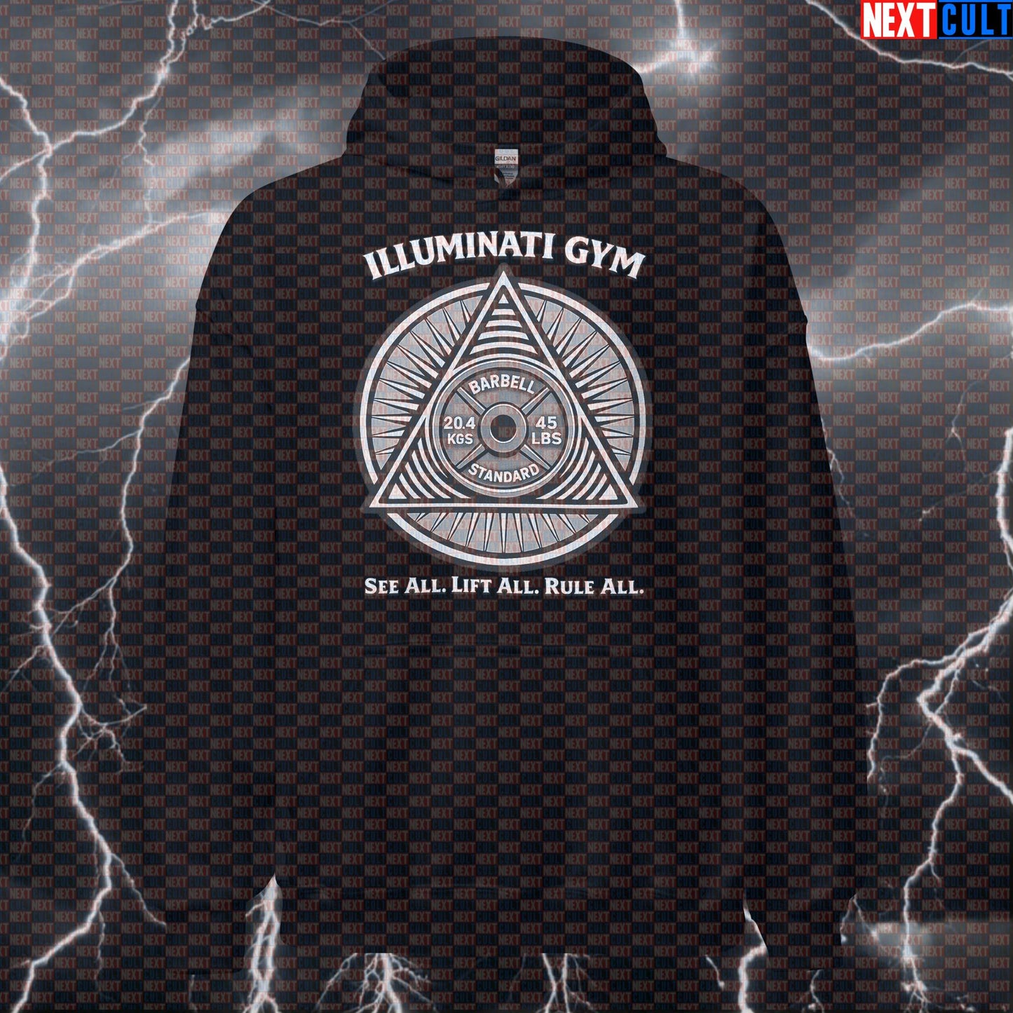 Gym Illuminati See All Lift All Rule All Funny Gym Hoodie Secret Society Meme New Gym Order Gym Hoodie Cult Hoodies Next Cult Brand