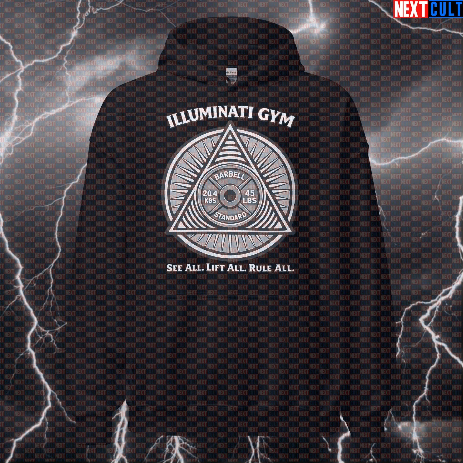 Gym Illuminati See All Lift All Rule All Funny Gym Hoodie Secret Society Meme New Gym Order Gym Hoodie Cult Hoodies Next Cult Brand