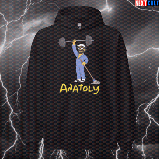 Anatoly Funny Gym Hoodie Hooded Sweatshirt Pullover Pump Cover Workout Top for Lifters Gymbros Meme Fans Hoodies Anatoly Bodybuilding Fitness Gym Powerlifting Pump Cover Workout Next Cult Brand