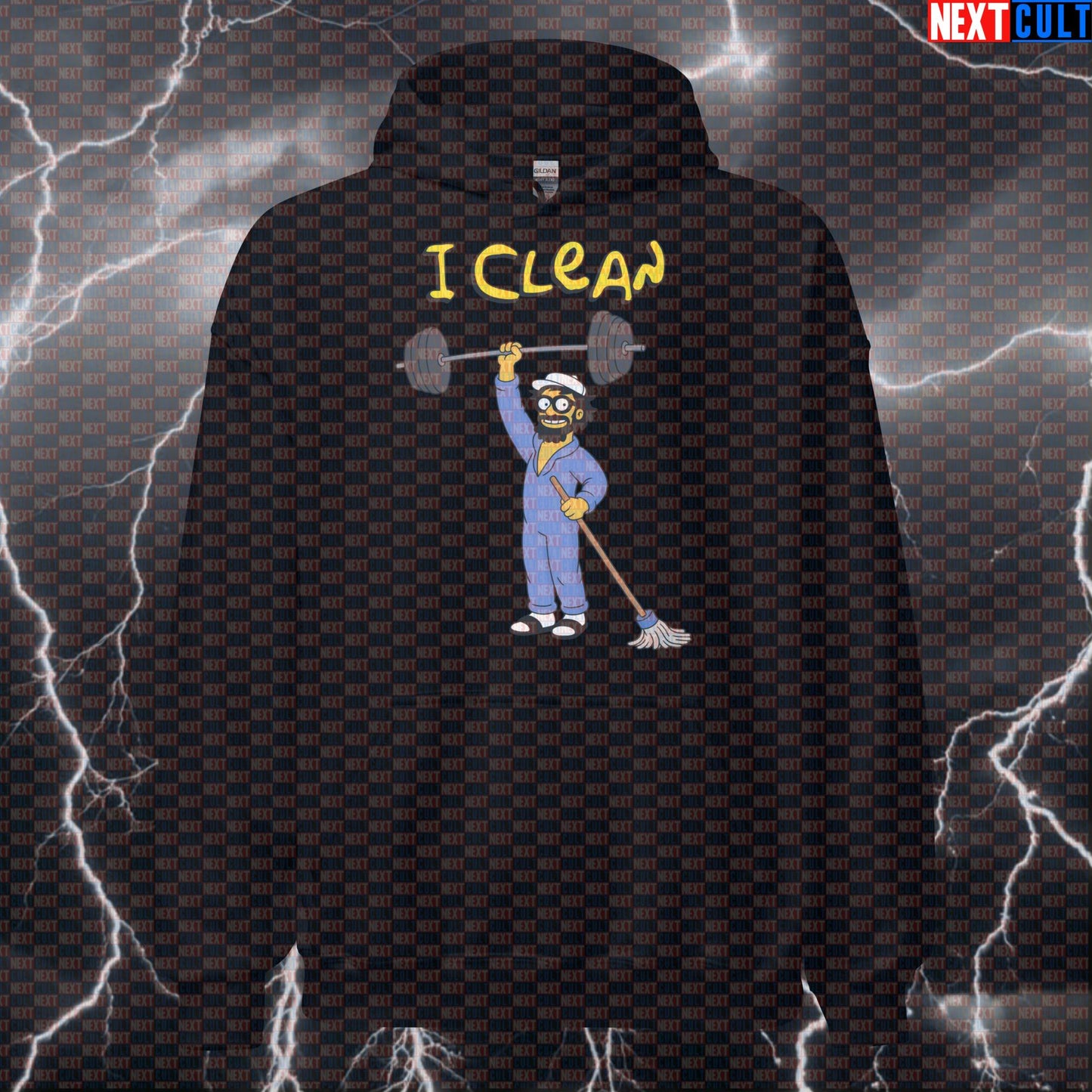 I Clean Anatoly Funny Gym Hoodie Hooded Sweatshirt Pullover Pump Cover for Lifters Gymbro Workout Fans Hoodies Next Cult Brand