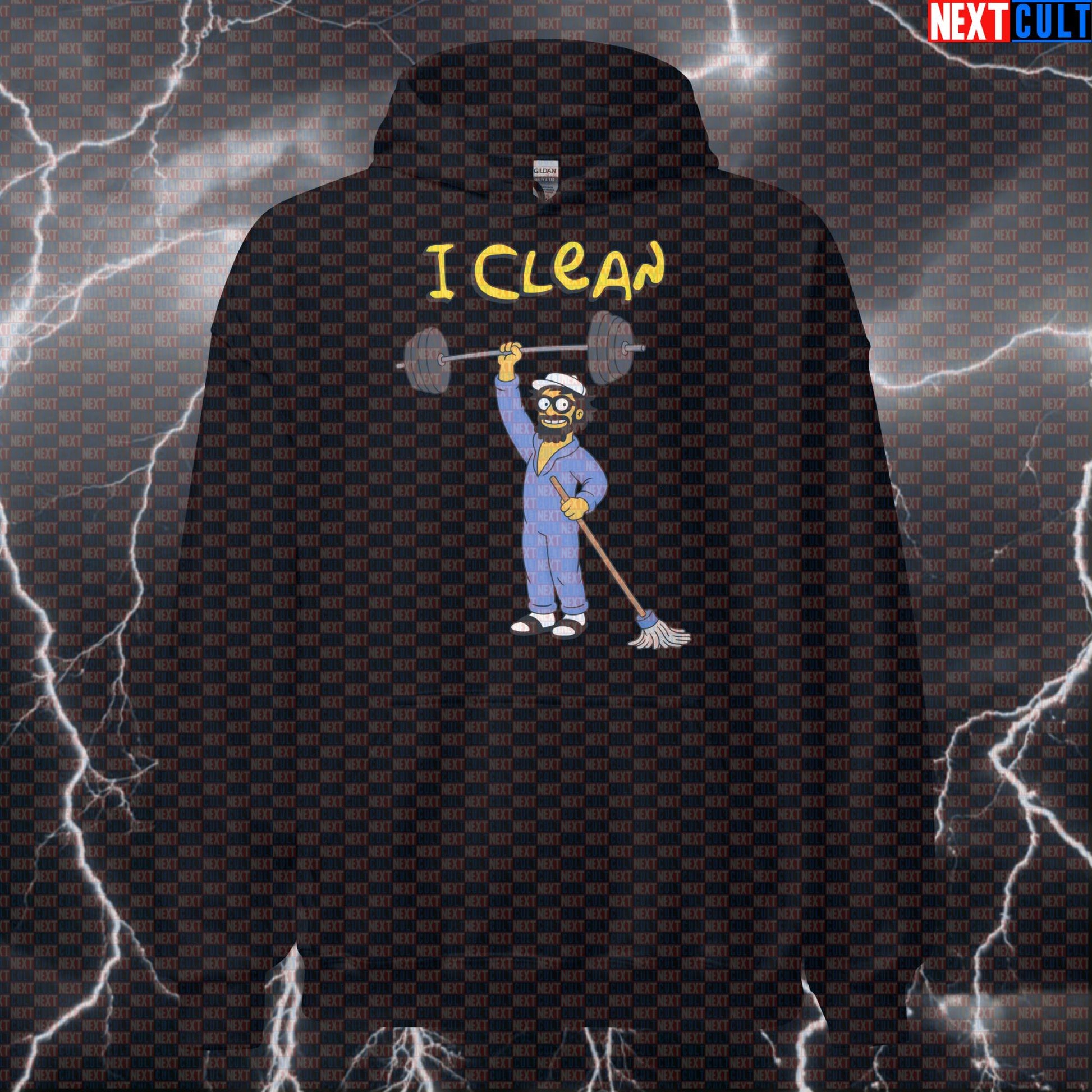 I Clean Anatoly Funny Gym Hoodie Hooded Sweatshirt Pullover Pump Cover for Lifters Gymbro Workout Fans Hoodies Next Cult Brand