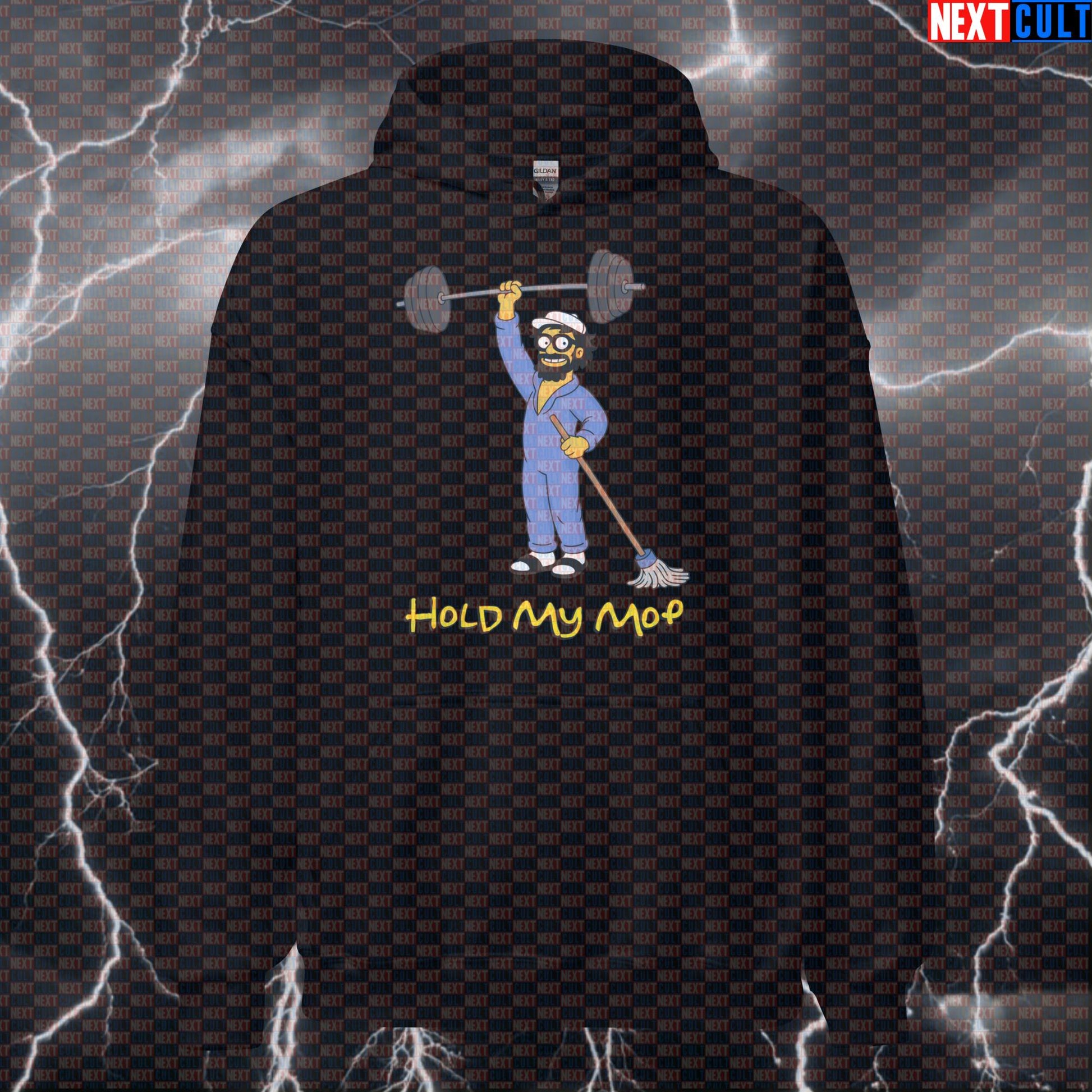 Hold My Mop Funny Gym Hoodie Hooded Sweatshirt Pullover Pump Cover Anatoly Meme Workout Top Hoodies Next Cult Brand