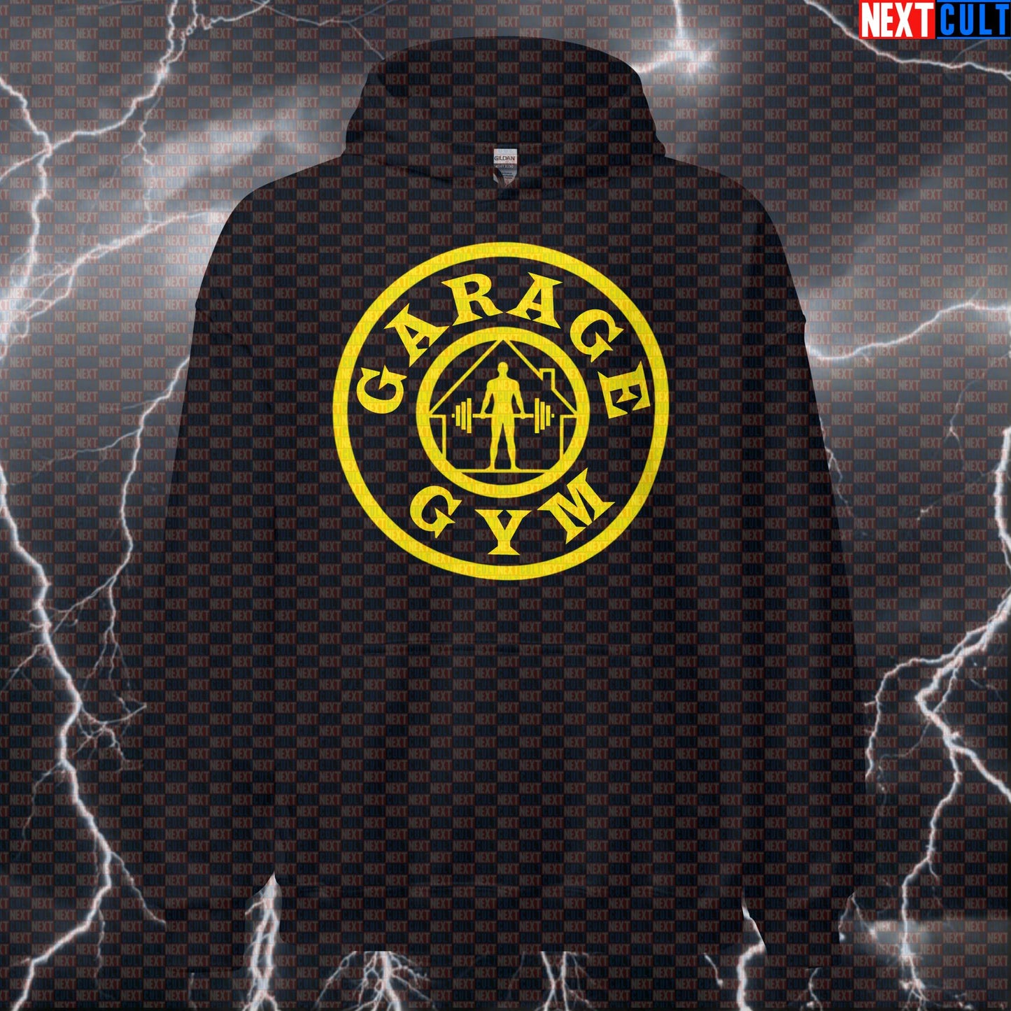 Funny Garage Gym Hoodie Hooded Sweatshirt Pullover Pump Cover for Lifters Garage Workout Gymbros Hoodies Next Cult Brand