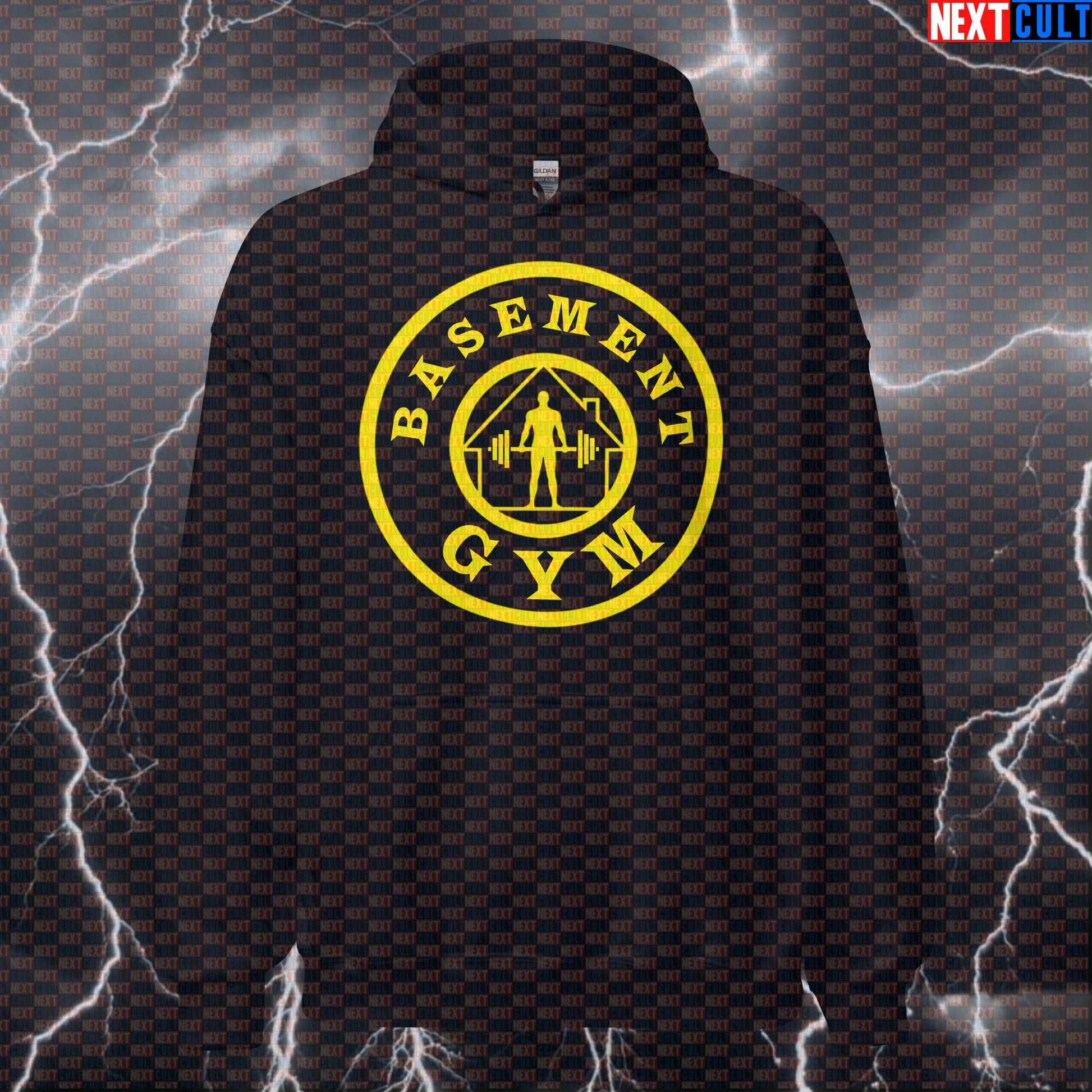 Basement Gym Funny Gym Hoodie Hooded Sweatshirt Pullover Pump Cover for Home Gym Lifters Gymbros Hoodies Next Cult Brand