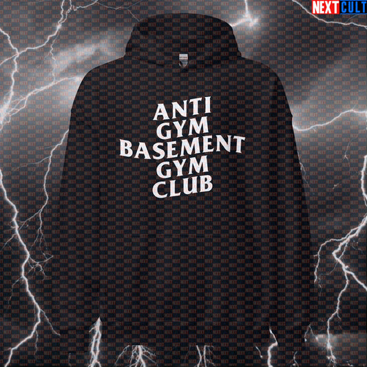 Basement Gym Club Funny Gym Hoodie Hooded Sweatshirt Pullover Pump Cover for Basement Lifters Gym Bros Hoodies Fitness Gym Home Gym Pump Cover Workout Next Cult Brand