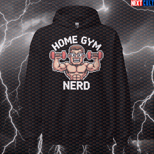 Home Gym Nerd Funny Gym Hoodie Pump Cover Hooded Sweatshirt Pullover for Garage Gym Lifters Workout Fans Hoodies Fitness Gym Home Gym Pump Cover Workout Next Cult Brand