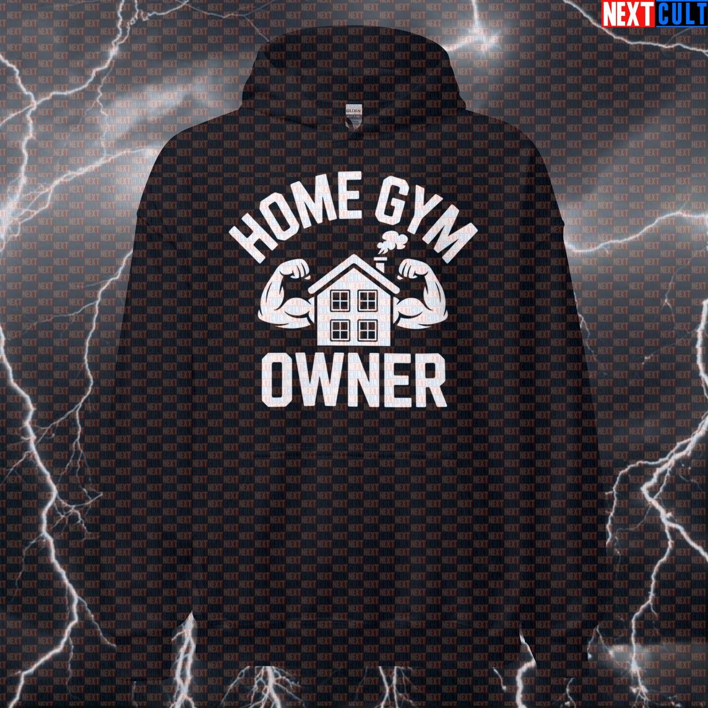 Funny Home Gym Owner Gym Hoodie Hooded Sweatshirt Pullover Pump Cover for Garage Gym Basement Gym Lifters Hoodies Next Cult Brand
