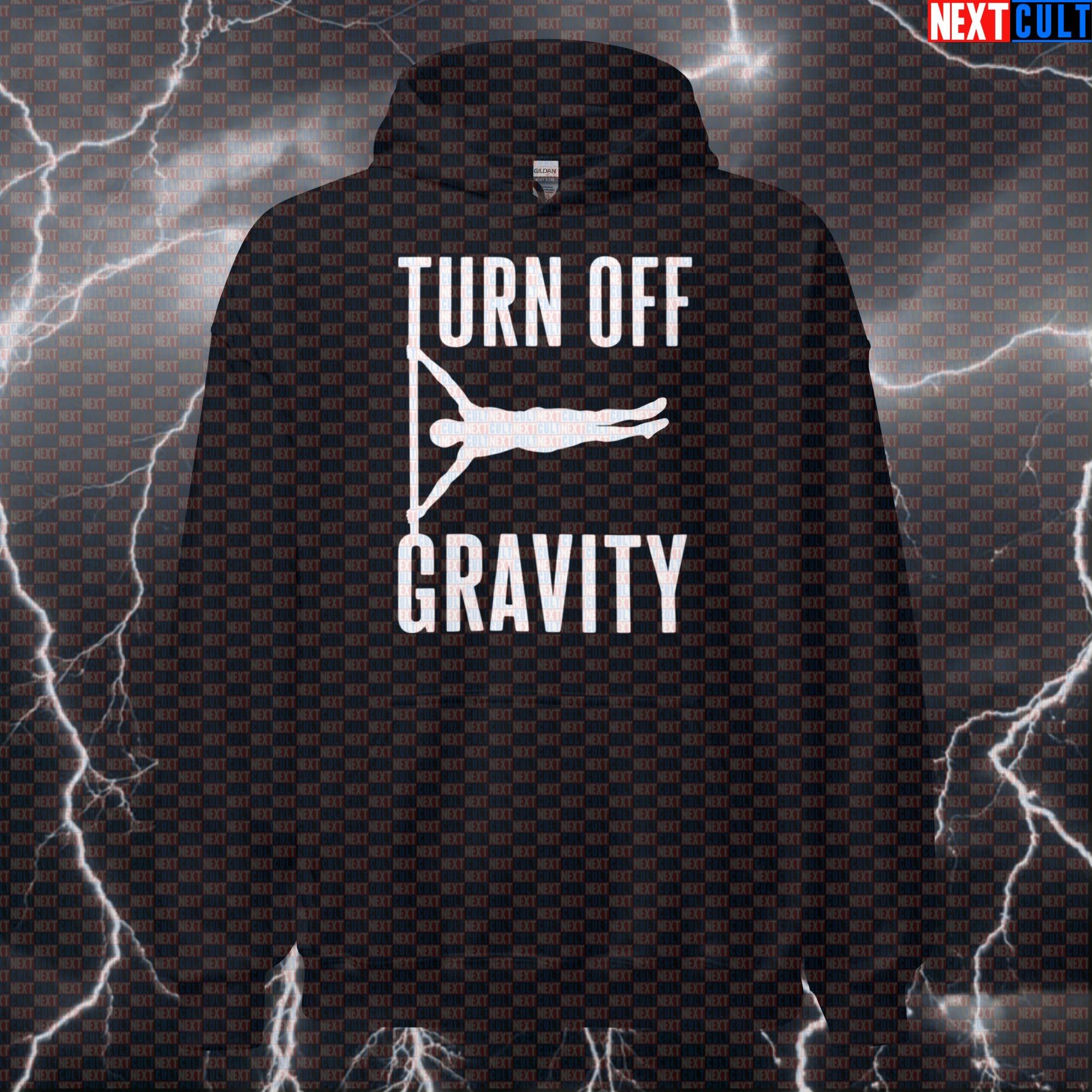 Turn Off Gravity Funny Calisthenics Gym Hoodie Pump Cover Hooded Sweatshirt for Human Flag Street Workout Athletes Hoodies Next Cult Brand