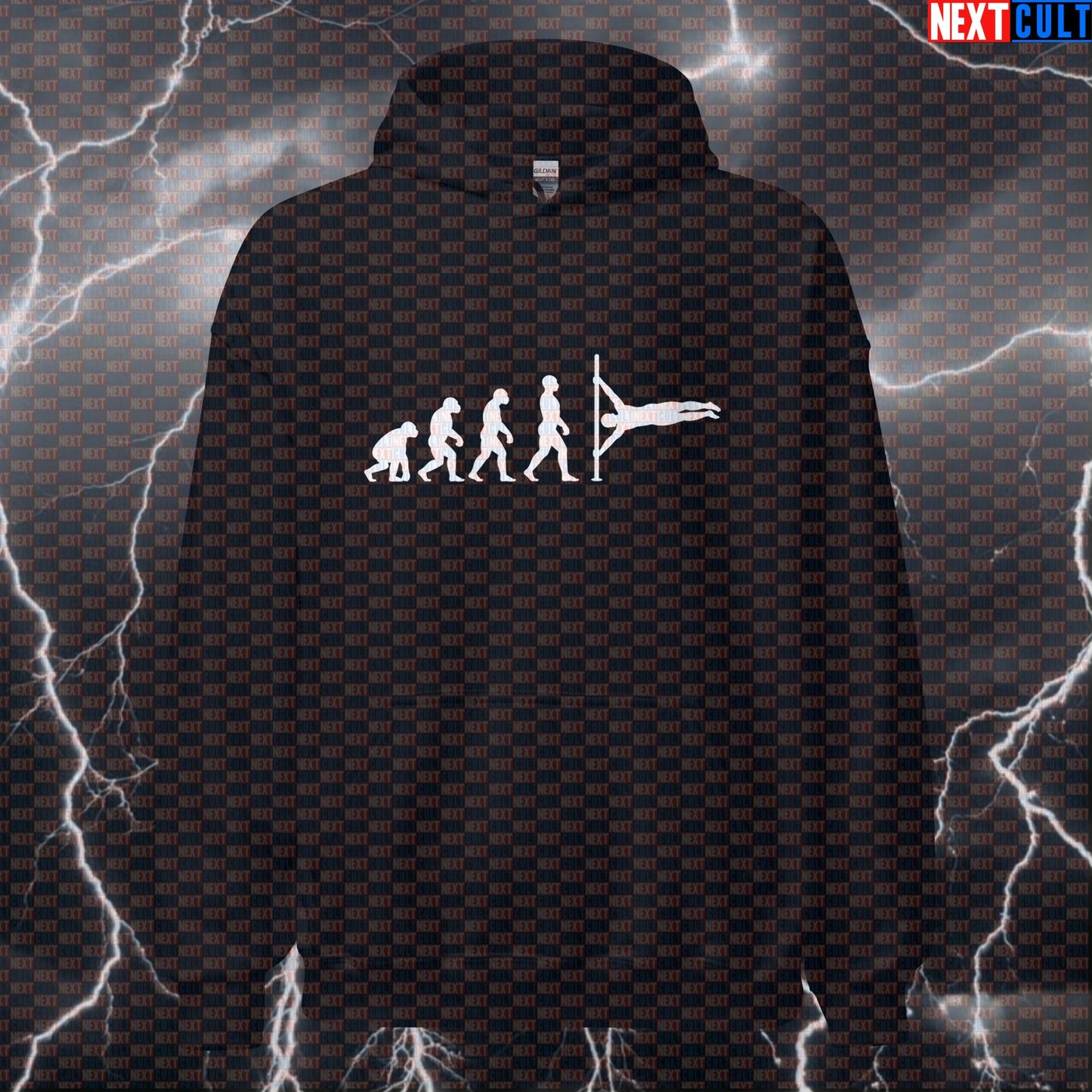 Human Flag Funny Gym Hoodie Calisthenics Pump Cover Hooded Sweatshirt Workout Gymbro Pullover Top Calisthenics Fitness Gym Pump Cover Workout Next Cult Brand