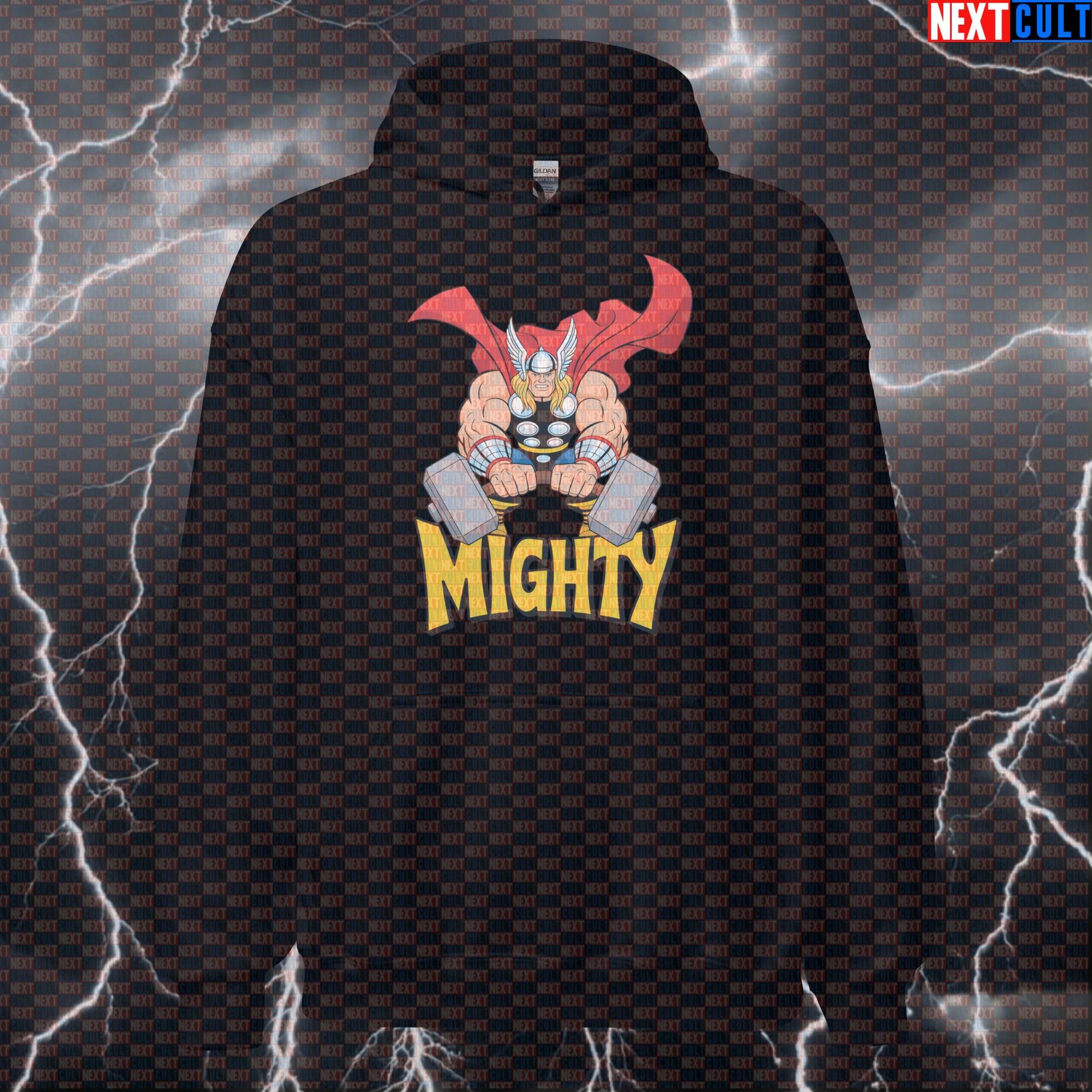 Mighty Thor Gym Hero Funny Gym Hoodie Hooded Sweatshirt Pullover Pump Cover for Lifters Gymbros Workout Hoodie Hoodies Next Cult Brand