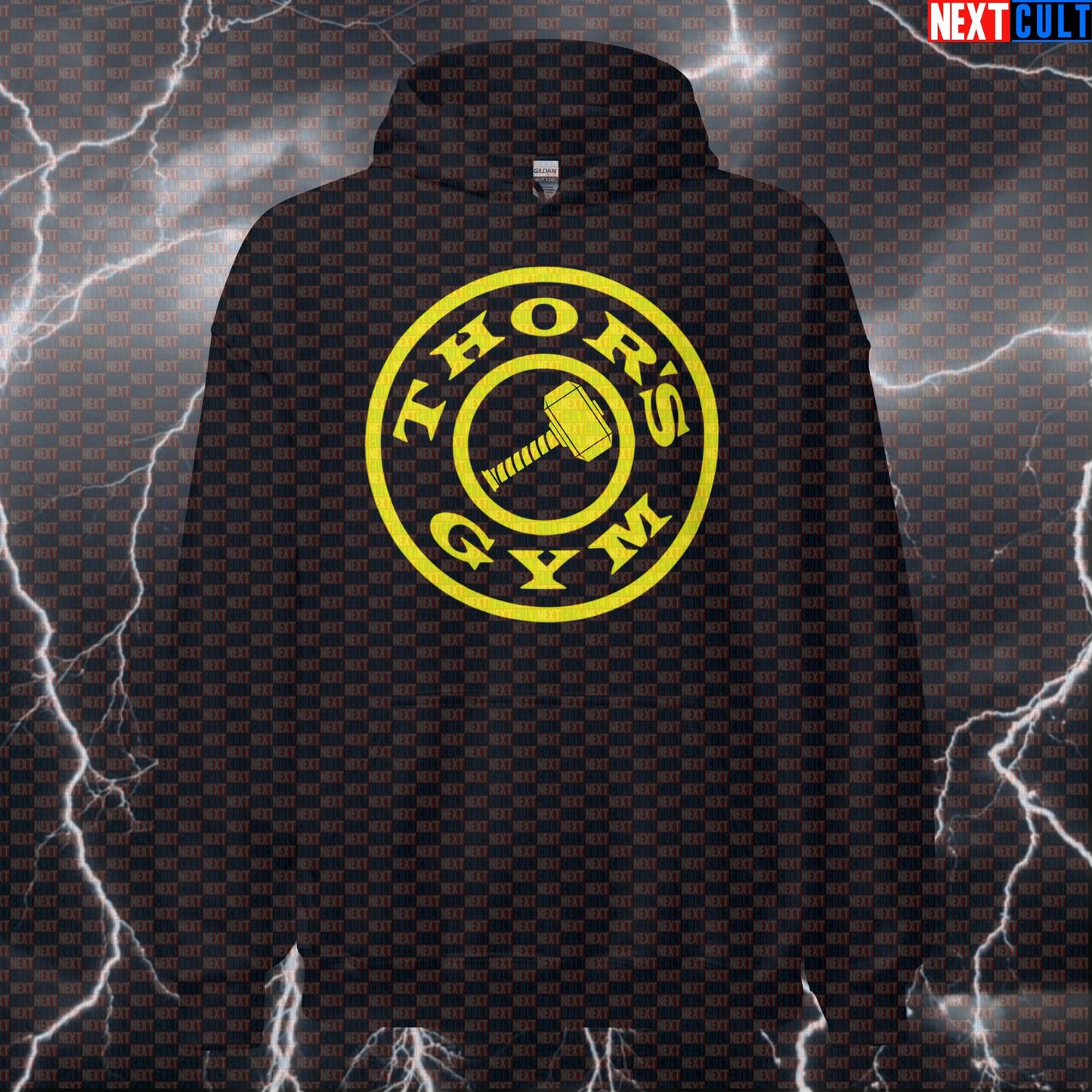 Thor’s Gym Funny Gym Hoodie Hooded Sweatshirt Pullover Pump Cover for Lifters Gym Bros Fitness Fans Hoodies Next Cult Brand