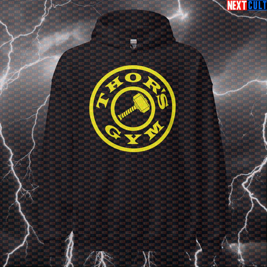 Thor’s Gym Funny Gym Hoodie Hooded Sweatshirt Pullover Pump Cover for Lifters Gym Bros Fitness Fans Hoodies Next Cult Brand