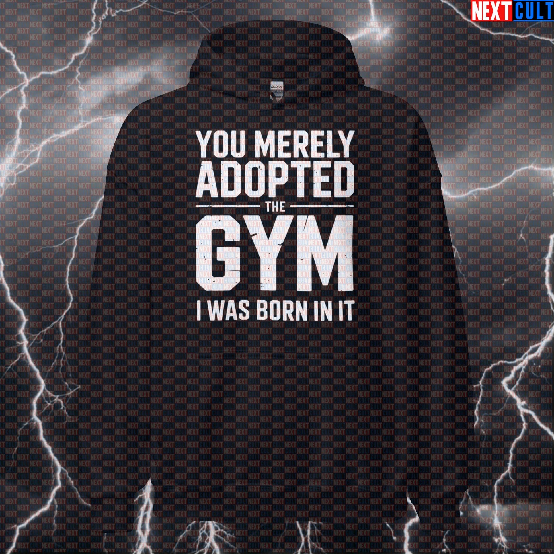 You Merely Adopted the Gym Funny Gym Hoodie Bane Meme Hooded Sweatshirt Pullover Pump Cover for Lifters Bane Bodybuilding Films Fitness Gym Powerlifting Pump Cover Superheroes Workout Next Cult Brand