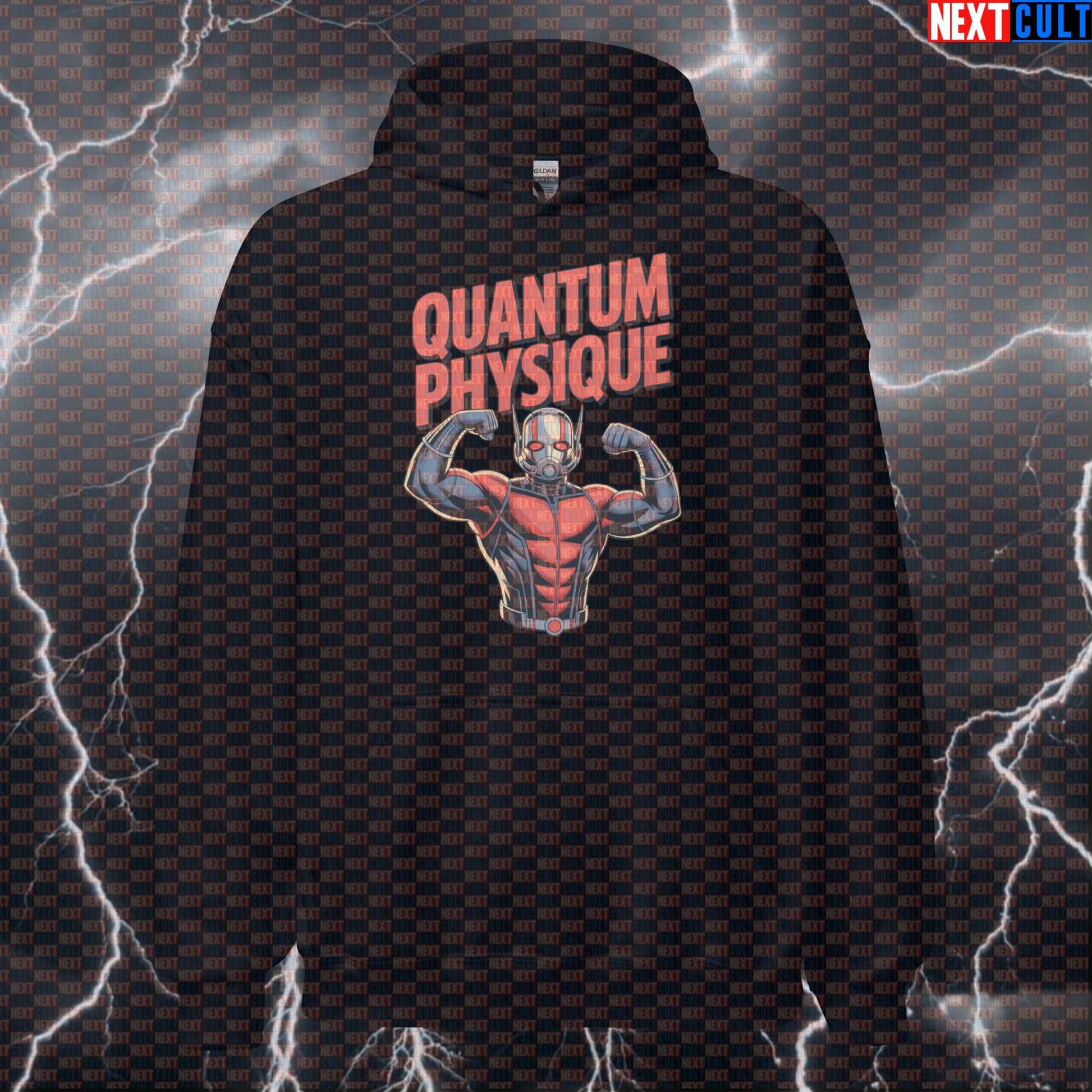 Quantum Physique Ant Man Funny Gym Hoodie Hooded Sweatshirt Pullover Pump Cover for Lifters Gymbros Hoodies Next Cult Brand