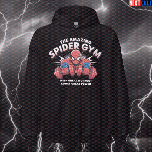 With Great Workout Comes Great Power Funny Gym Hoodie Hooded Sweatshirt Pullover Pump Cover for Lifters Hoodies Next Cult Brand