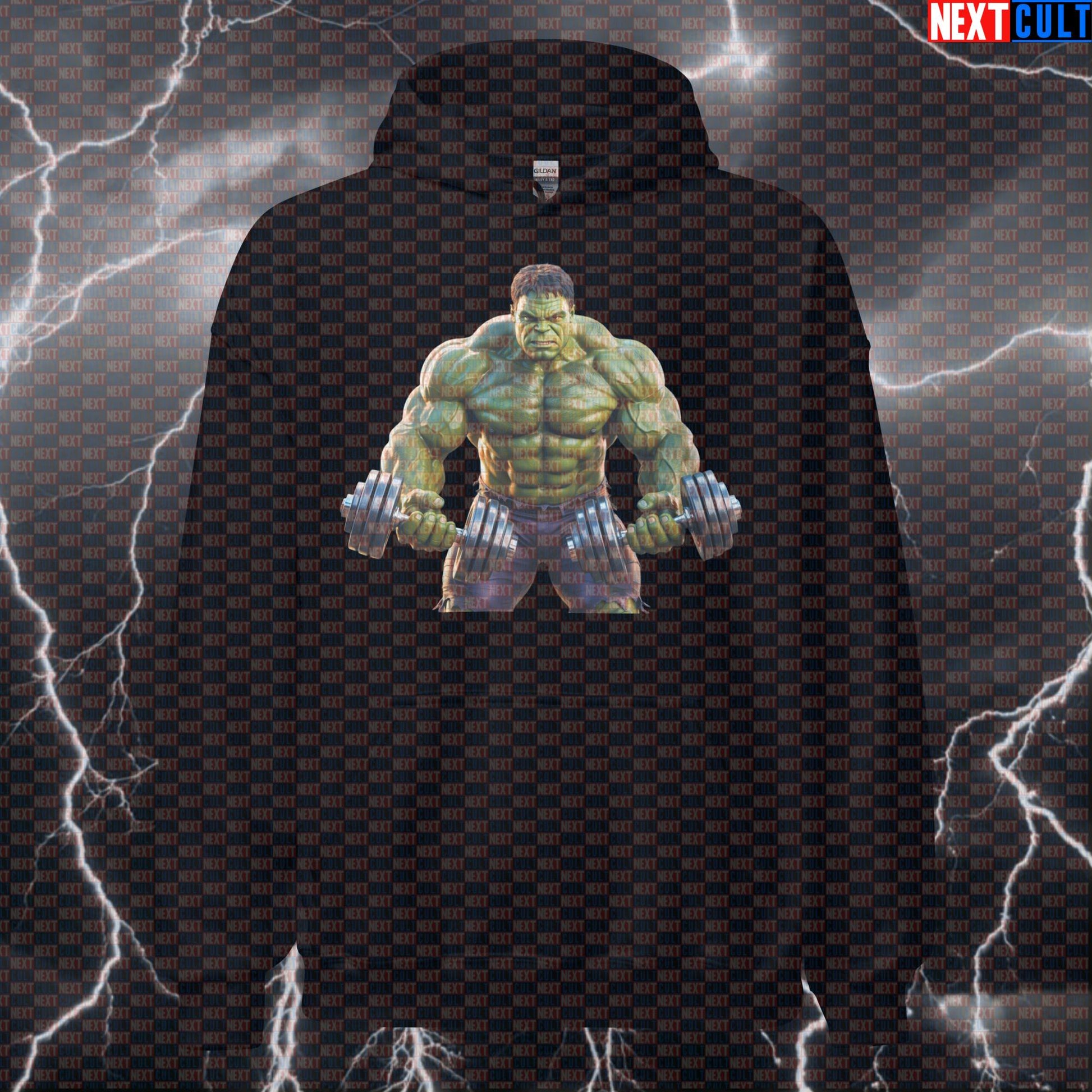 Hulk Smash Funny Gym Hoodie Hooded Sweatshirt Pullover Pump Cover for Lifters Comic Gymbros Workout Top Hoodies Next Cult Brand