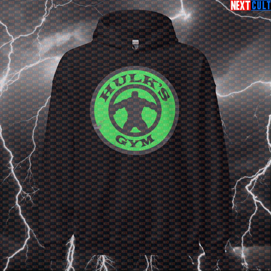 Hulk Gym Hero Funny Gym Hoodie Pump Cover Hooded Sweatshirt Pullover Workout Hoodie for Gymbros Lifters Avengers Bodybuilding Films Fitness Gym Hulk Pump Cover Superheroes Workout Next Cult Brand