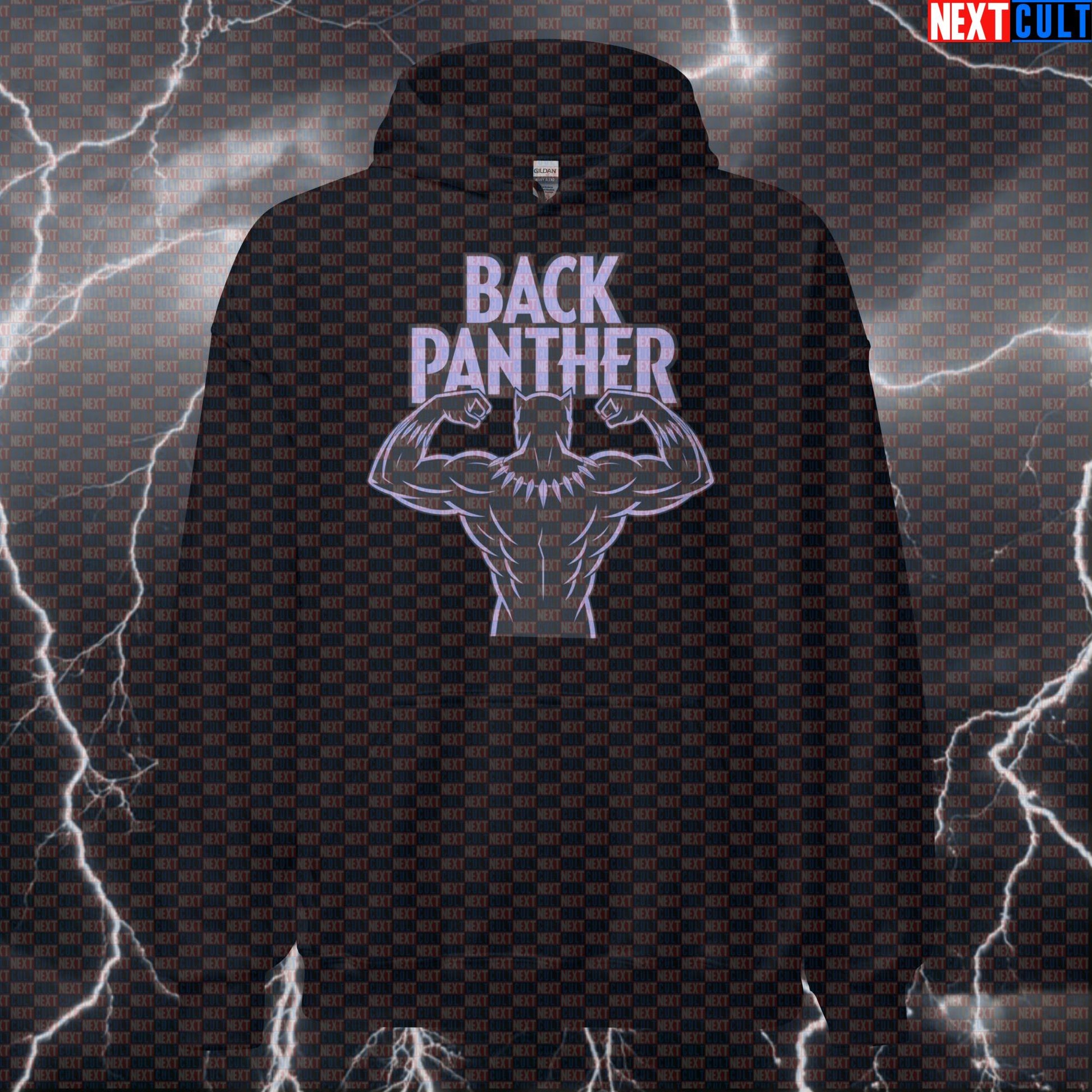 Black Panther Big Back Gym Hoodie Funny Workout Hoodie Pump Cover Pullover Hooded Sweatshirt Gym Top Hoodies Next Cult Brand