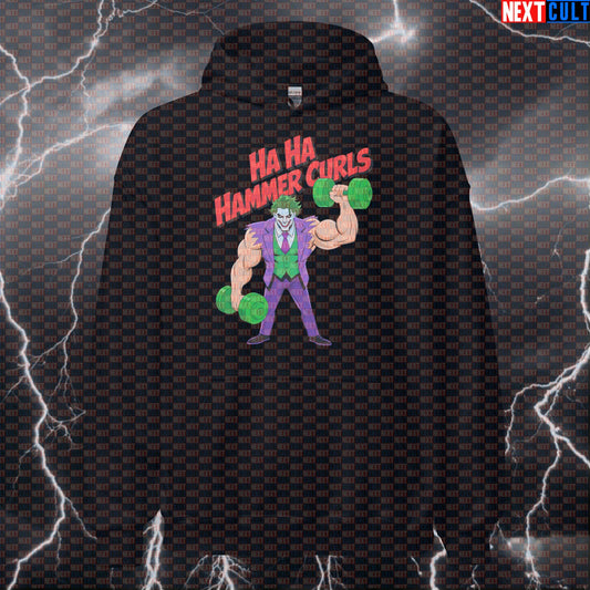 Ha Ha Hammer Curls Joker Gym Hoodie Funny Workout Hoodie Pump Cover Pullover Hooded Sweatshirt Gym Top Hoodies Next Cult Brand
