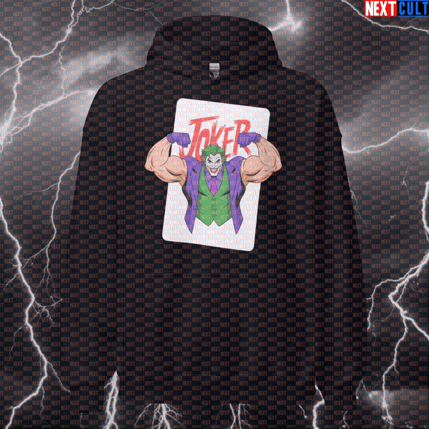 Funny Swole Joker Gym Hoodie Pump Cover Hooded Sweatshirt Pullover Workout Hoodie for Gym Bros Fitness Fans Hoodies Next Cult Brand