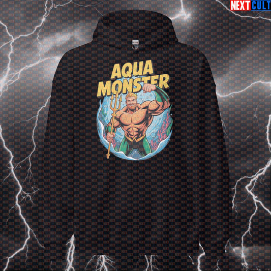 Aquatic Gym Hero Funny Gym Hoodie Pump Cover Hooded Sweatshirt Pullover for Lifters Comic Ocean Strength Hoodies Next Cult Brand
