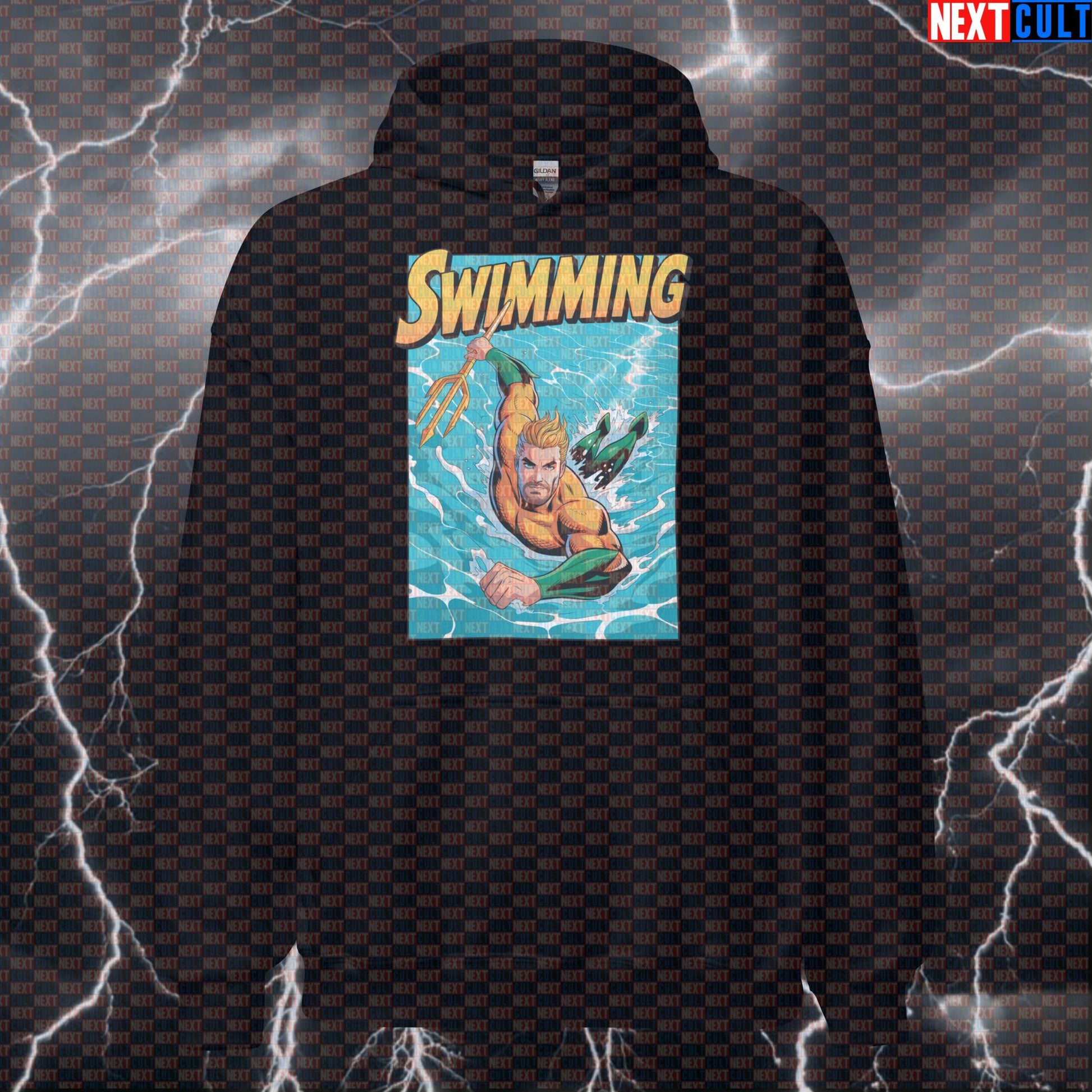 Funny Aquaman Gym Hoodie Pump Cover Hooded Sweatshirt Pullover Workout Hoodie for Swimming Cardio Fitness Fans Hoodies Next Cult Brand