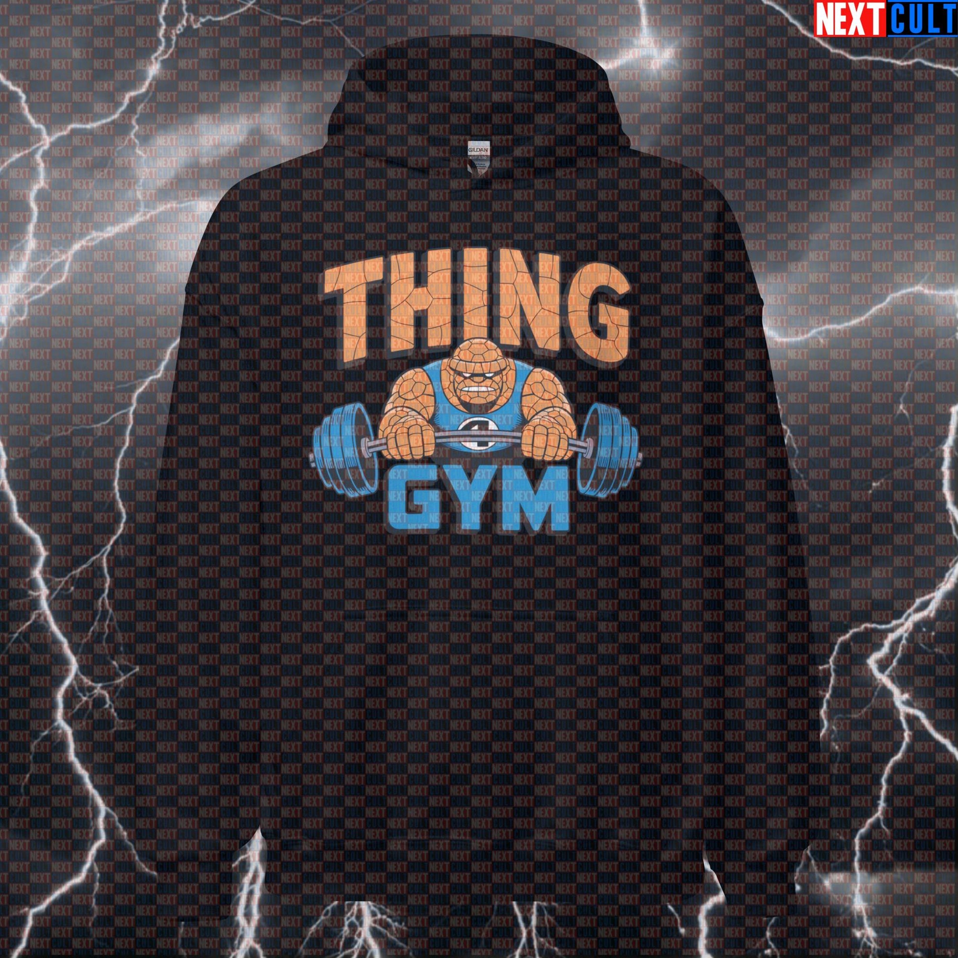 The Thing Gym Hero Pump Cover Hoodie Funny Gym Hoodie Fantastic 4 Hooded Sweatshirt Pullover Workout Hoodie Hoodies Next Cult Brand