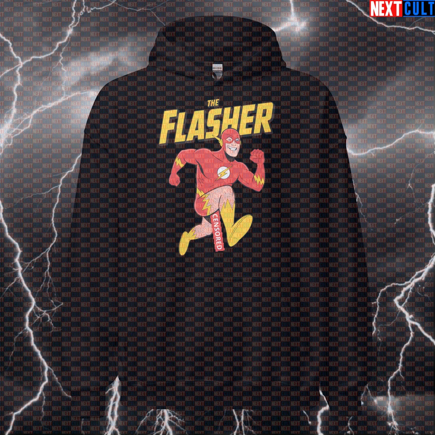 The Flasher Funny Gym Hoodie Superhero Cardio Meme Hooded Sweatshirt Pump Cover Workout Hoodie Pullover Top Hoodies Next Cult Brand